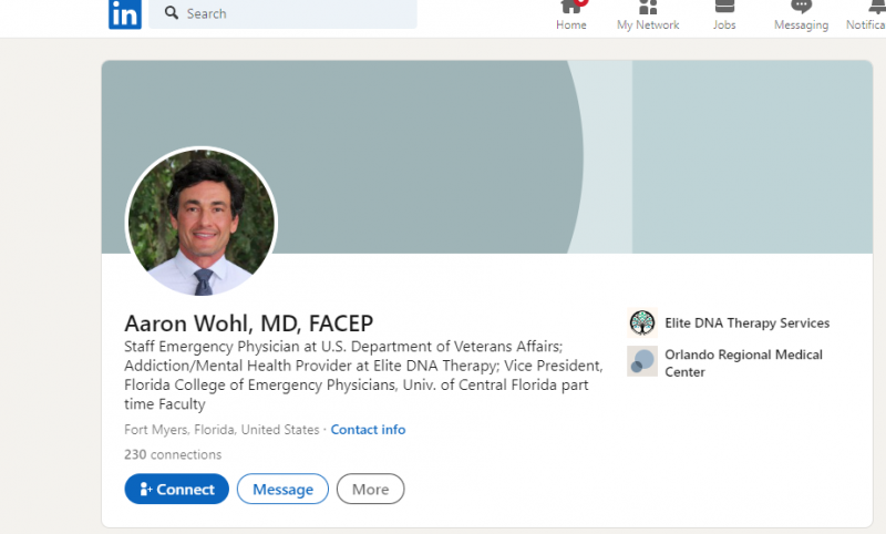 Background of Dr. Aaron Wohl
